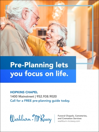 Pre-Planning lets you focus on life