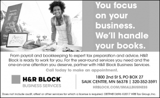 You Focus on Your Business. We'll Handle Your Books