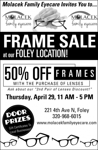 Frame Sale at Our Foley Location!