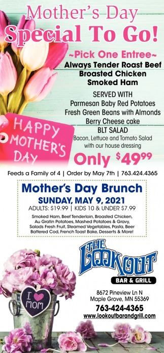 Mother's Day Special To Go!