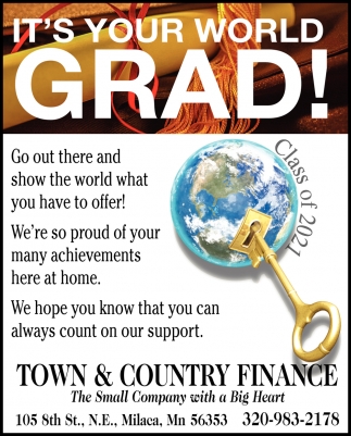 It's Your World Grad!
