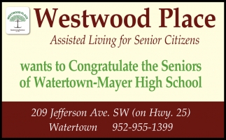 Congratulations To The Seniors Of Watertown-Mayer High School