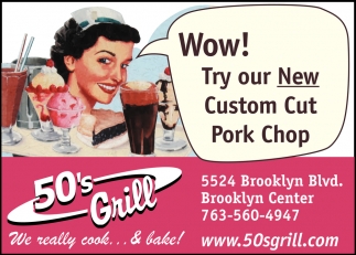 Wow! Try Our New Custom Cut Pork Chop