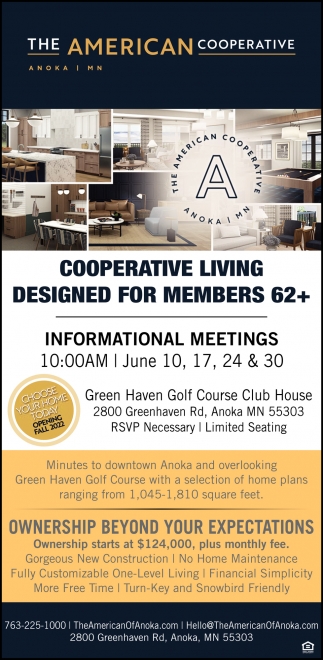Cooperate Living Designed for Members 62+