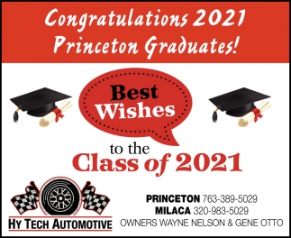 Congratulations 2021 Princeton Graduates