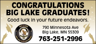 Congratulations Big Lake Gtraduates!