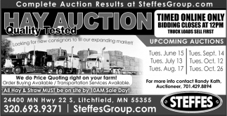 Hay Auctions Quality Tested