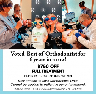  Voted Best Of  Orthodontist for 6 Years in a Row!