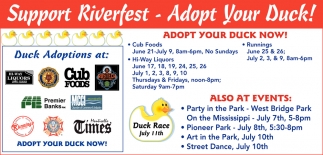 Support Riverfest -  Adopt Your Duck!