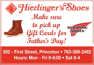 Make Sure To Pick Up Gift Cards For Father's Day!