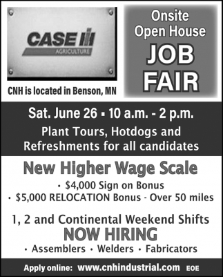 Onsite Open House Job Fair