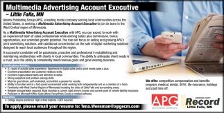Multimedia Advertising Account Executive