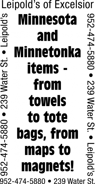Minnesota and Minnetonka Items