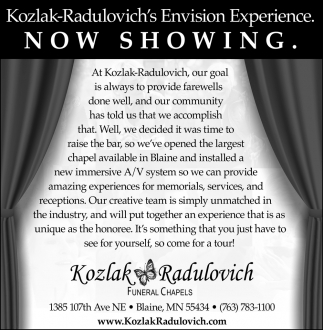 Kozlak-Radulovich's Envision Experience
