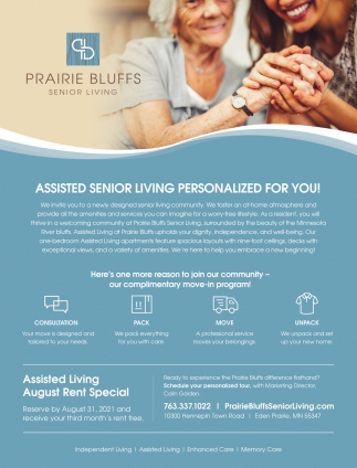 Assisted Senior Living Personalized For You!