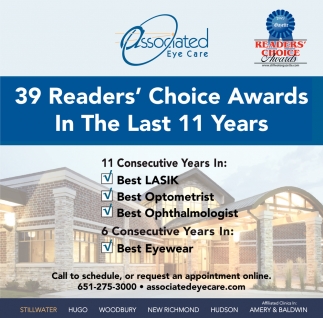 Readers' Choice Awards In The Last 11 Years