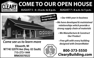 Come To Our Open House
