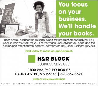 You Focus On Your Business. We'll Handle Your Books