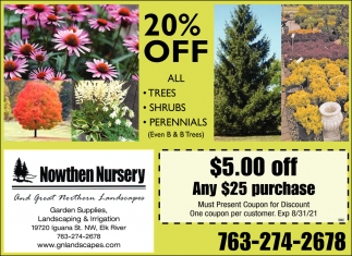 20% Off All Perennials!