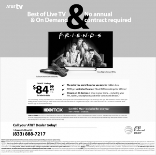 Best of Live TV & On Demand & No Annual Contract Required