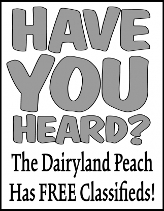 The Dairyland Peach Has Free Classifieds!