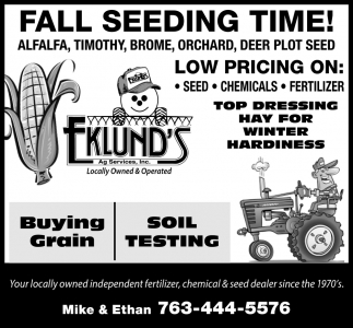 Fall Seeding Time!