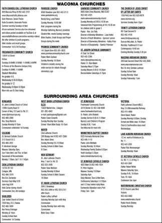 Waconia Churches & Surronding Area Churches