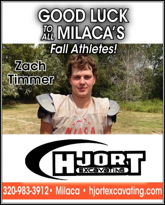 Good Luck to All Milaca's Fall Athletes!