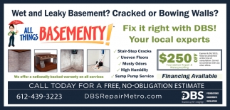 Wet And Leaky Basement?