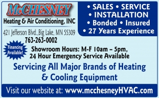 Servicing All Major Brands of Heating & Cooling Equipment