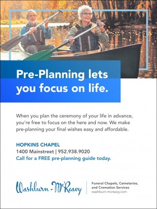 Pre-Planning Lets You Focus On Life
