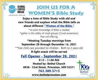 Join Us For A Women's Bible Study
