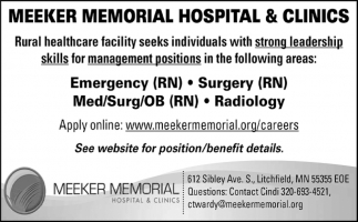 Meeker Memorial Hospital &Clinics