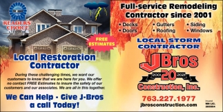 We Can Help - Give J-Bros A Call Today