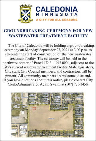 Groundbreaking Ceremony for New Wastewater Treatment Facility