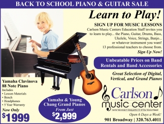 Back To School Piano & Guitar Sale
