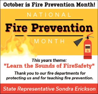 October IS Fire Prevention Month!
