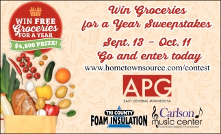 Win Groceries For A Year Sweepstakes