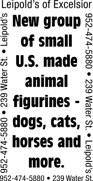 New Group of Small U.S Made Animal Figurines