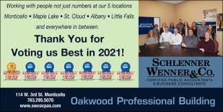 Thank You for Voting Us Best In 2021!