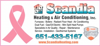 Furnaces, Boilers, Radiant Floor Heat, Air Conditioning