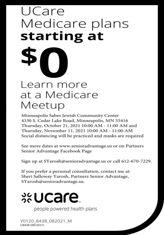 UCare Medicare Plans Starting At $0