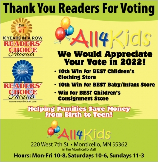 Thank You Readers for Voting