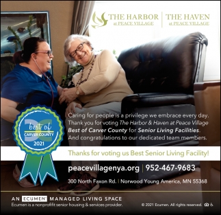 Thanks for Voting Us Best Senior Living Facility