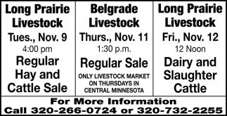Regular Hay and Cattle Sale