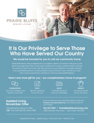 It Is Our Privilege To Serve Those Who Have Served Our Country