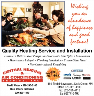 Quality Heating Service And Installation
