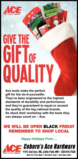 Give The Gift Of quality