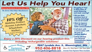Let Us Help You Hear!