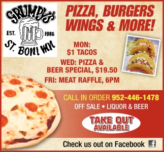 Pizza, Burgers, Wings & More!
